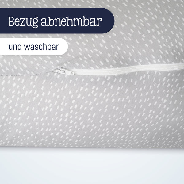 Julius Zöllner Jersey Stillkissen Tiny Squares Grey Letzte 2 Tage