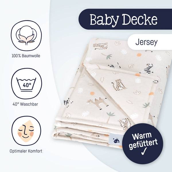 Julius Zöllner Jerseydecke gefüttert, Savanne beige Sonderangebot