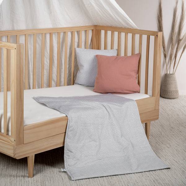 Julius Zöllner Jerseydecke gefüttert, Tiny Squares Grey Begrenztes Angebot
