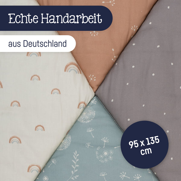 Julius Zöllner Krabbeldecke Organic, Patchwork Kostenloser Versand