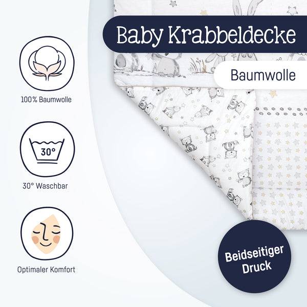 Julius Zöllner Krabbeldecke, Häschen & Eule Großer Ausverkauf