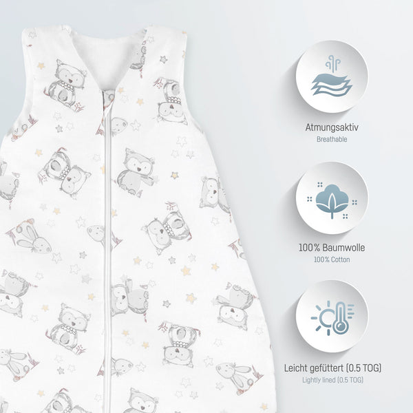 Julius Zöllner Sommerschlafsack - Häschen und Eule Zeitlich begrenztes Angebot