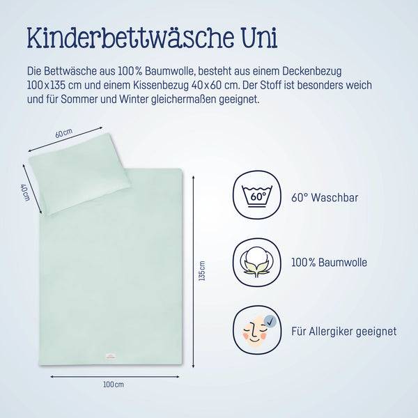 Julius Zöllner Bettwäsche, Uni Aqua Mint Discount Store für neue Produkte