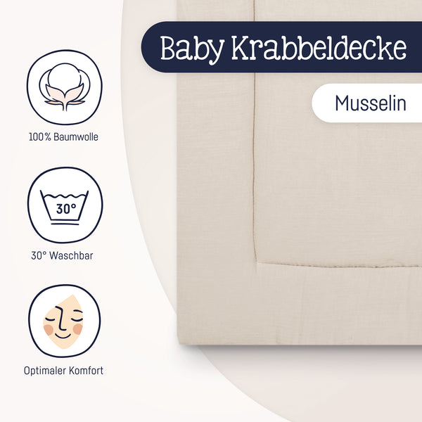 Julius Zöllner Krabbeldecke, sand Im Verkauf