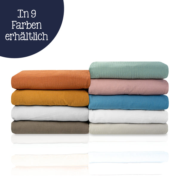 Julius Zöllner Kuscheldecke aus Baumwollmusselin, Dusty Rose Outlet