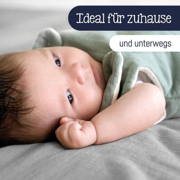 Julius Zöllner Kuscheldecke aus Baumwollmusselin, Grau Auslauf