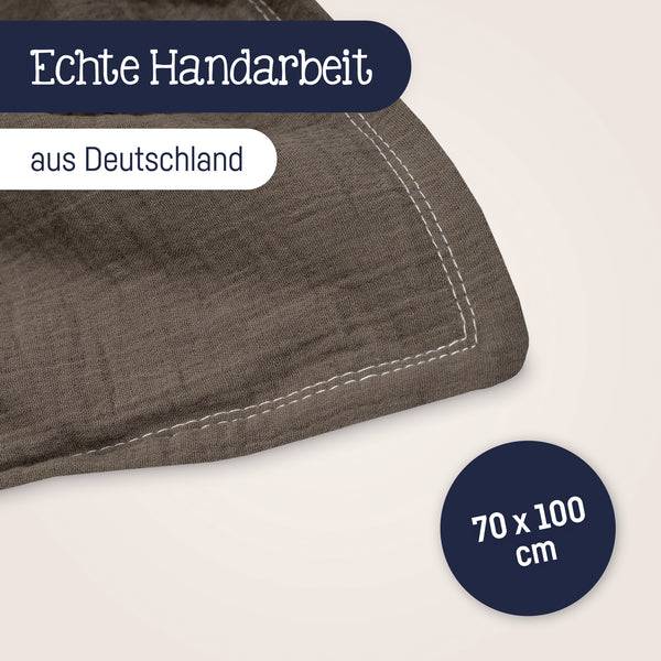 Julius Zöllner Kuscheldecke aus Baumwollmusselin, nougat Hotsell