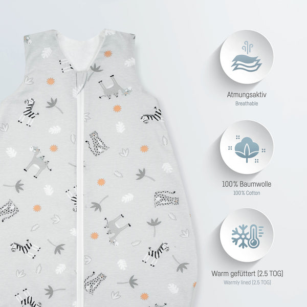 Julius Zöllner Jersey Schlafsack - Savanne Grau Fabrikpreis