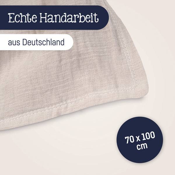 Julius Zöllner Kuscheldecke aus Baumwollmusselin, sand Exklusive Angebote