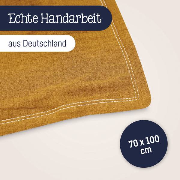 Julius Zöllner Kuscheldecke aus Baumwollmusselin, zimt Blitzangebot