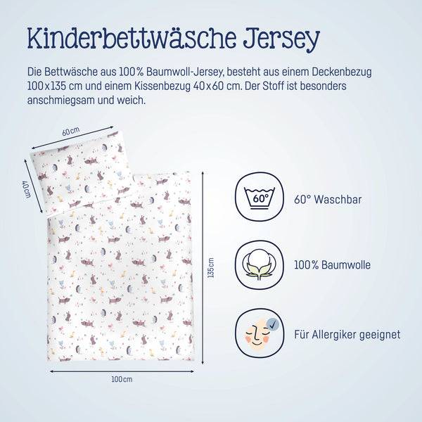 Julius Zöllner Jersey Bettwäsche Crazy Animals JETZT KAUFEN