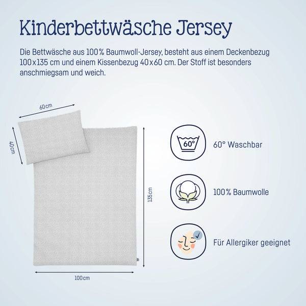 Julius Zöllner Jersey Bettwäsche Tiny Squares Grey Discount Store für neue Produkte