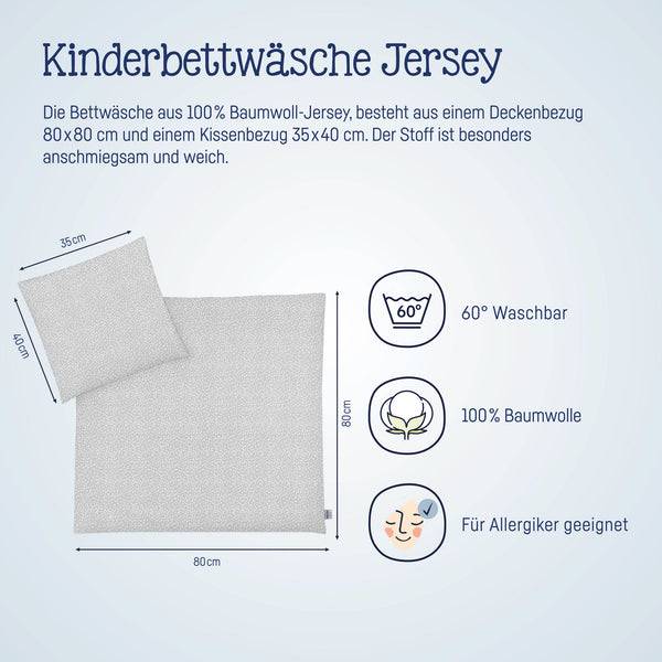 Julius Zöllner Jersey Bettwäsche Tiny Squares Grey Discount Store für neue Produkte