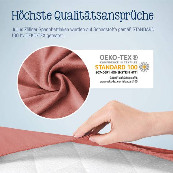 Julius Zöllner Jersey Spannbettlaken für Babymatratzen 60x120 bis 70x140cm, Terra Online Shopping