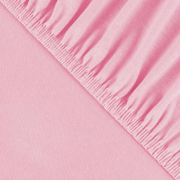 Julius Zöllner Jersey Spannbettlaken für Wiegen & Stubenwagenmatratzen 90x 40 cm, rosa Jubiläumsangebot