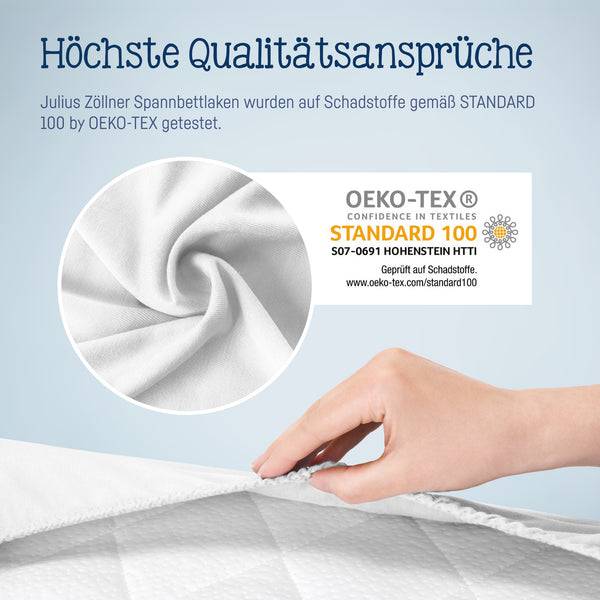 Julius Zöllner Jersey Spannbettlaken für Wiegen & Stubenwagenmatratzen 90x 40 cm, Weiß Neueste Mode