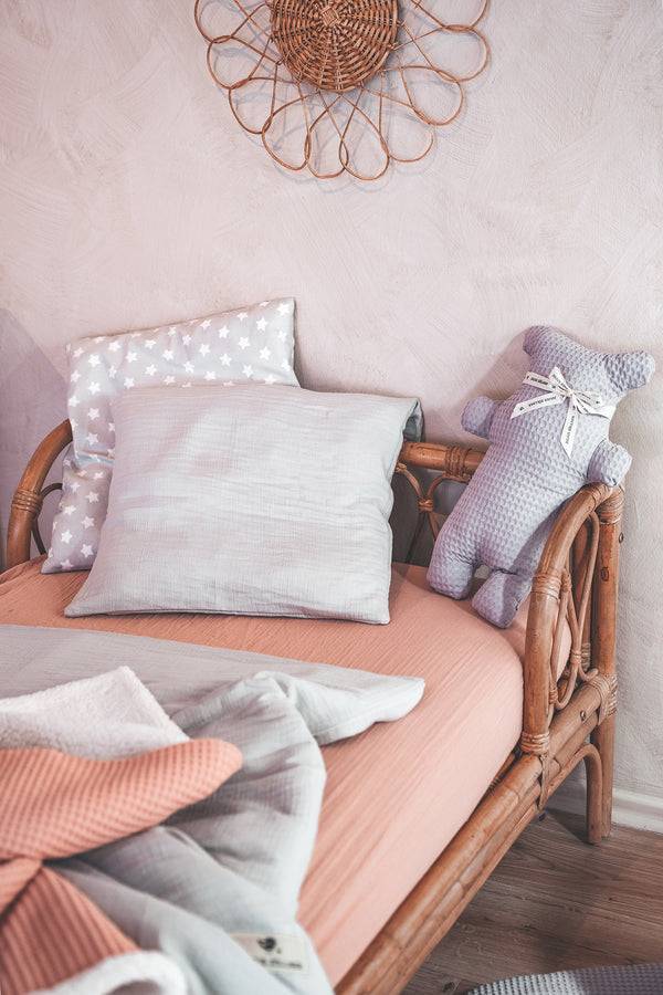 Julius Zöllner Musselin Spannbettlaken, Dusty Rose Super Sparpreis