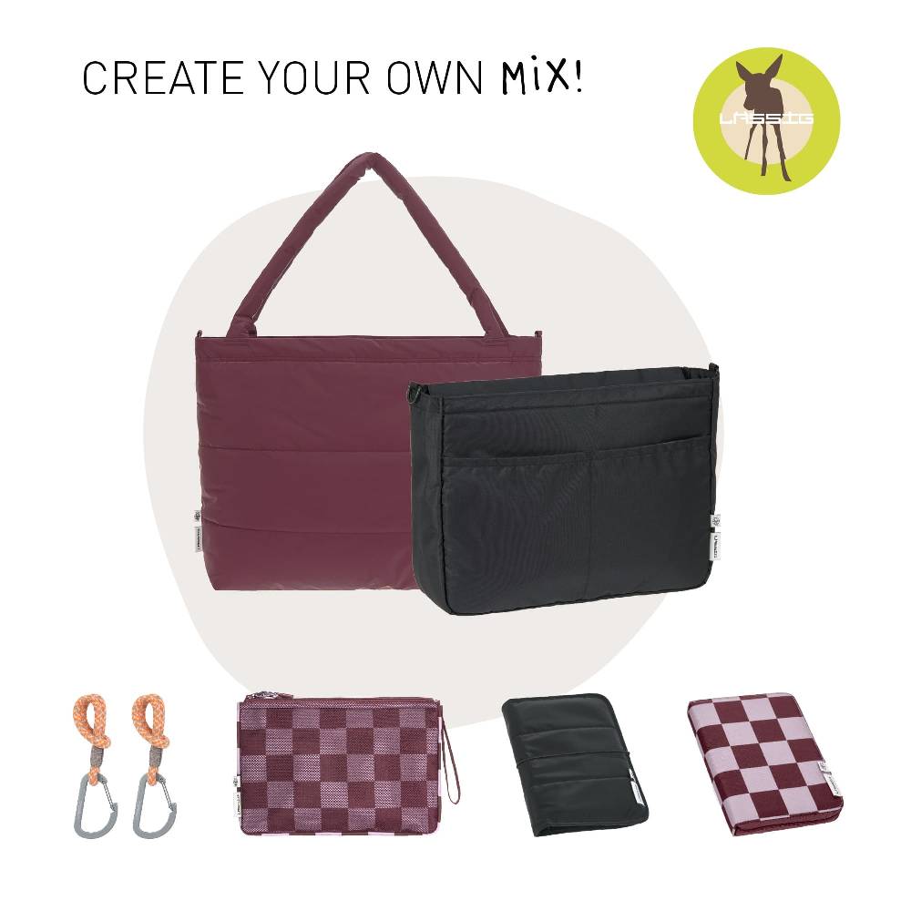 Lässig Shopper MIX, Tiefrot Große Rabatte