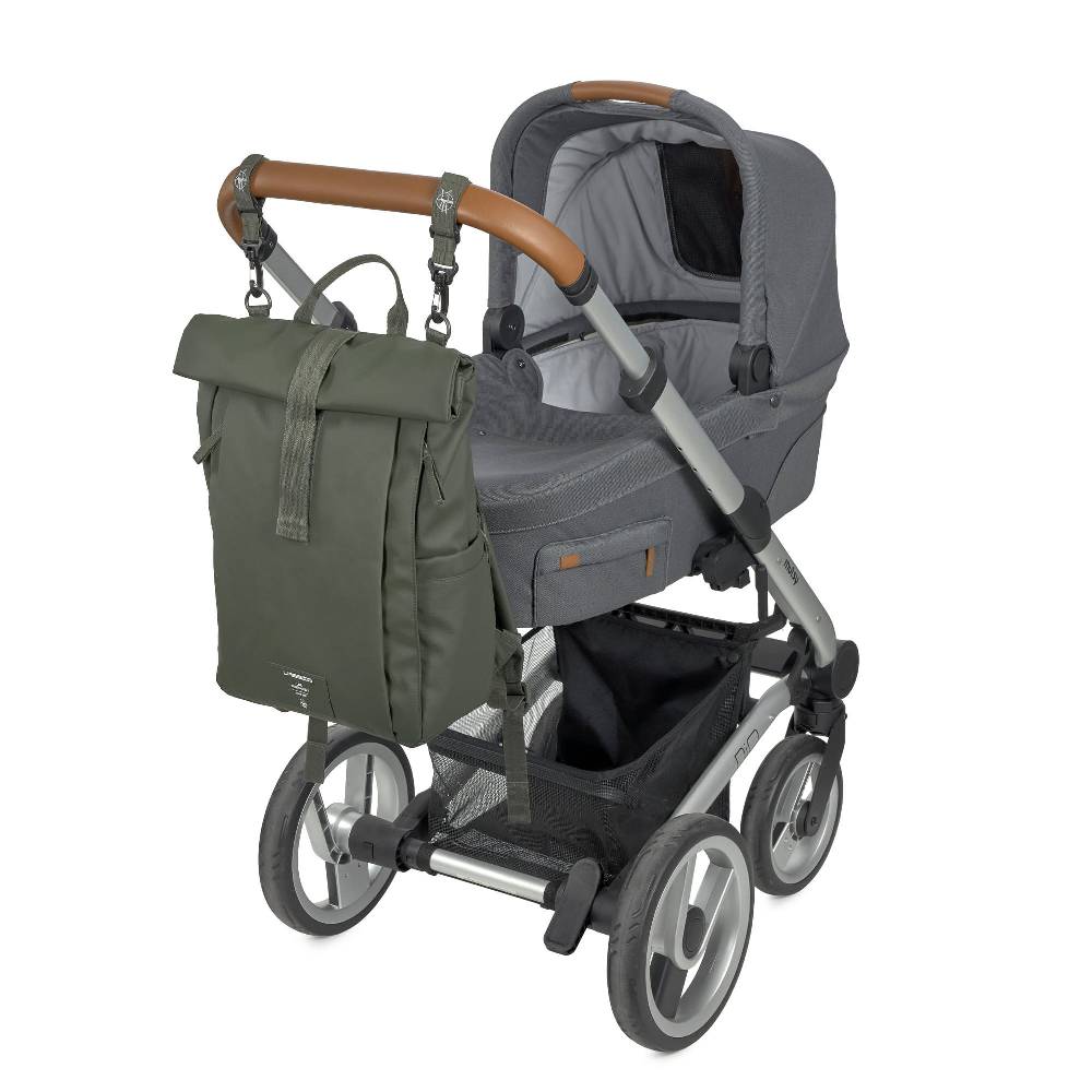 Lässig Wickelrucksack - Rolltop Up Backpack, Oliv Wochenangebot