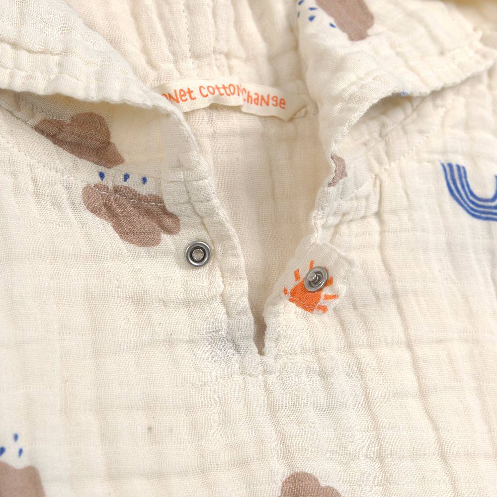 Lässig Badeponcho Kinder - Nature, Beige Sonderangebot der Fabrik