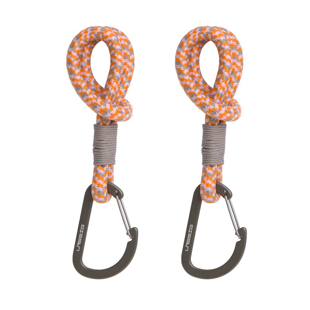 Lässig Kinderwagenhaken 2er Set - Karabiner, Beige Orange Vierteljährliche Förderung