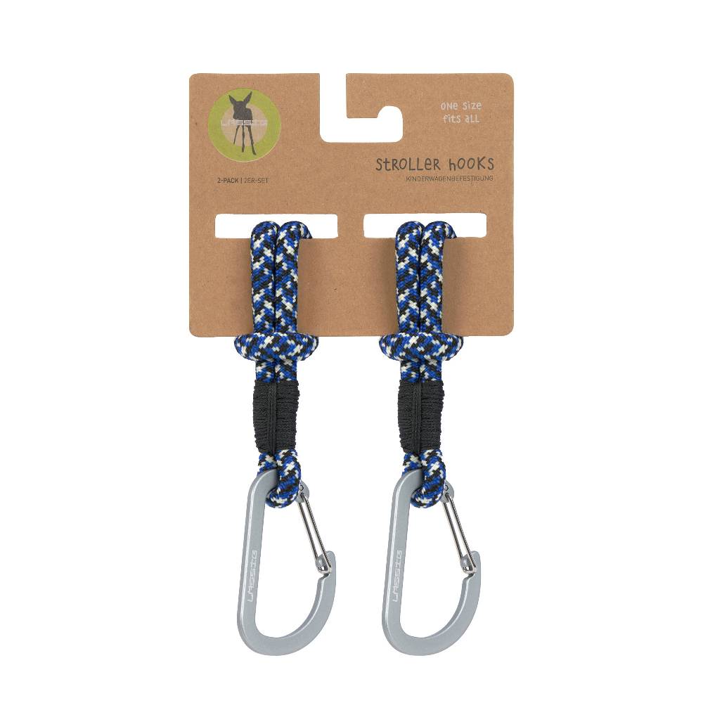 Lässig Kinderwagenhaken 2er Set - Karabiner, Schwarz Blau Bis zu 55% Rabatt
