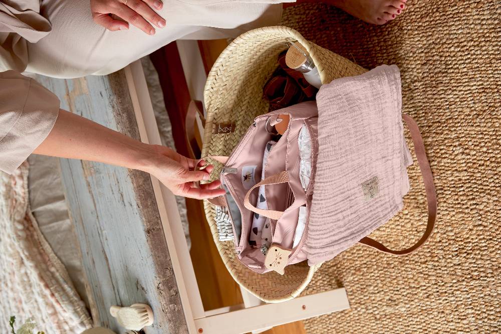 Lässig Wickeltasche - Multitalent Organizer Soft Stripes Rose, Rosa Online