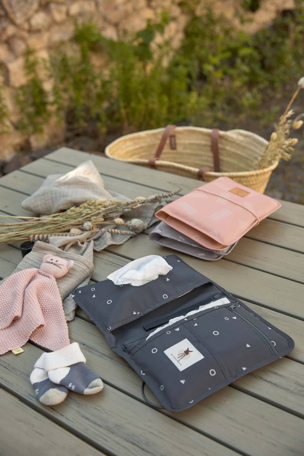 Lässig Windeltasche - Soft Stripes Rose, Rosa Verkauf