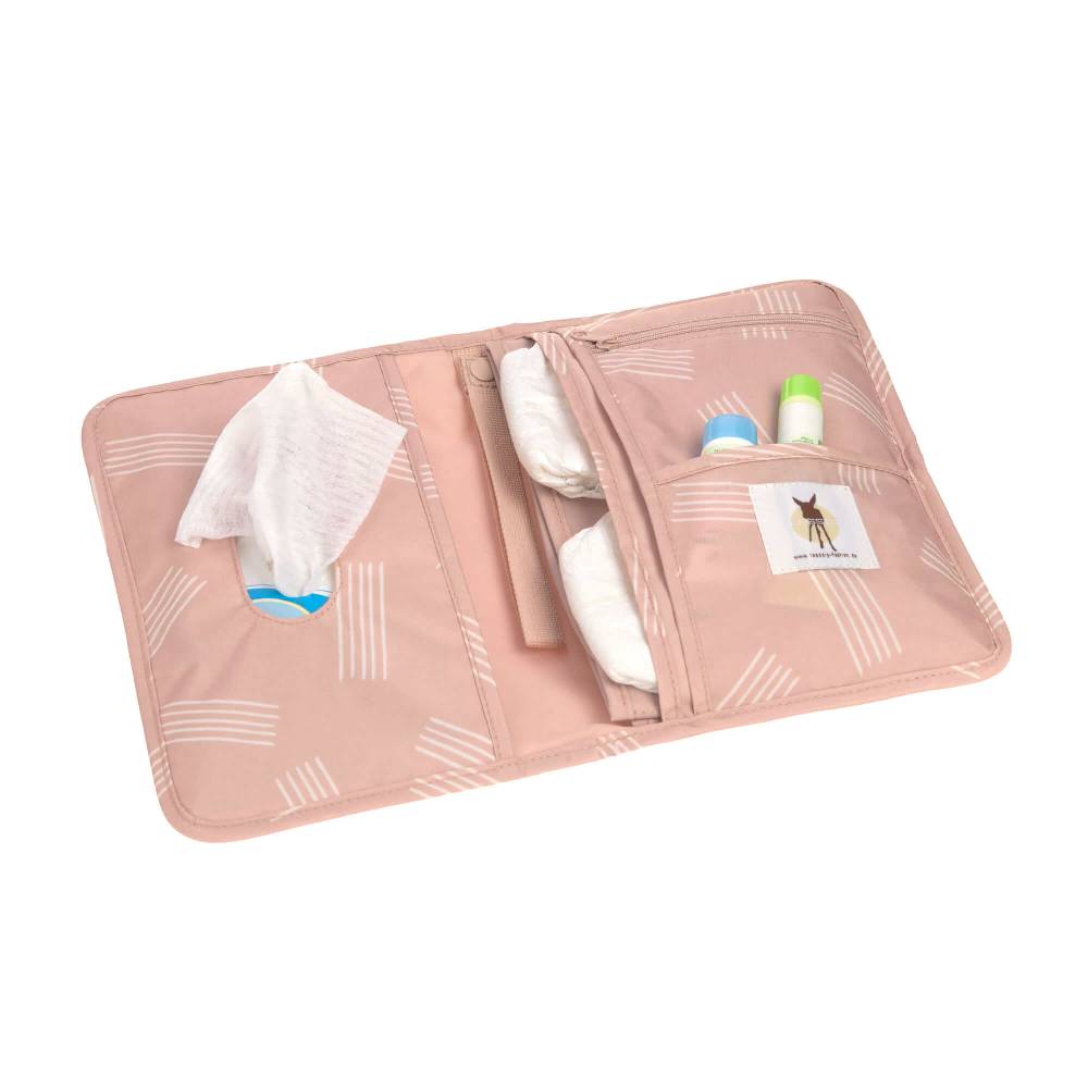 Lässig Windeltasche - Soft Stripes Rose, Rosa Verkauf