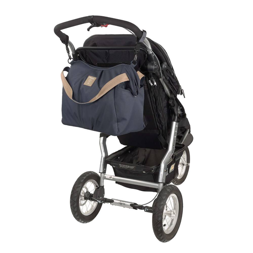Lässig Zwillingswickeltasche - Green Label Twin, Navy im Angebot