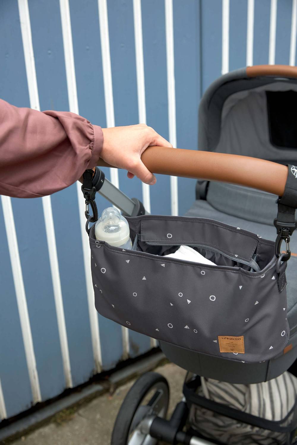 Lässig Kinderwagen Organizer - Universe Anthracite, Anthrazit Schlussverkauf