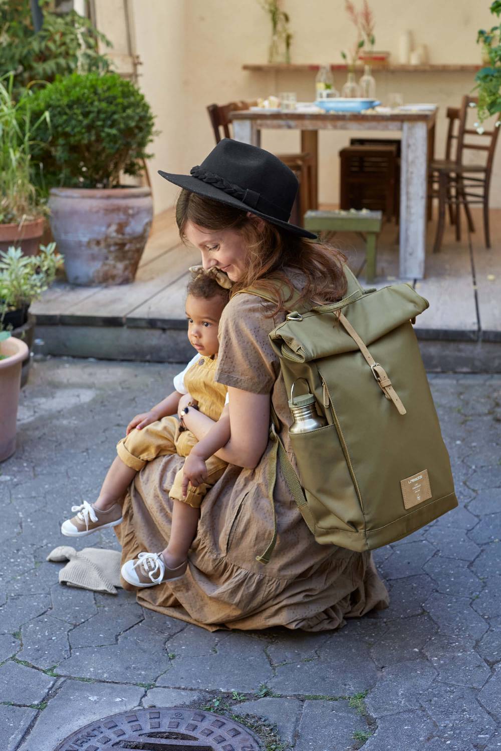 Lässig Wickelrucksack - Rolltop Backpack, Olive Blitzverkäufe