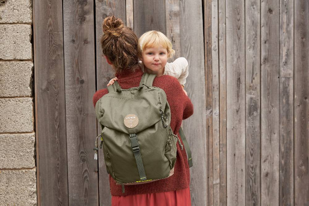 Lässig Wickelrucksack - Outdoor Backpack, Olive Versandkostenfrei