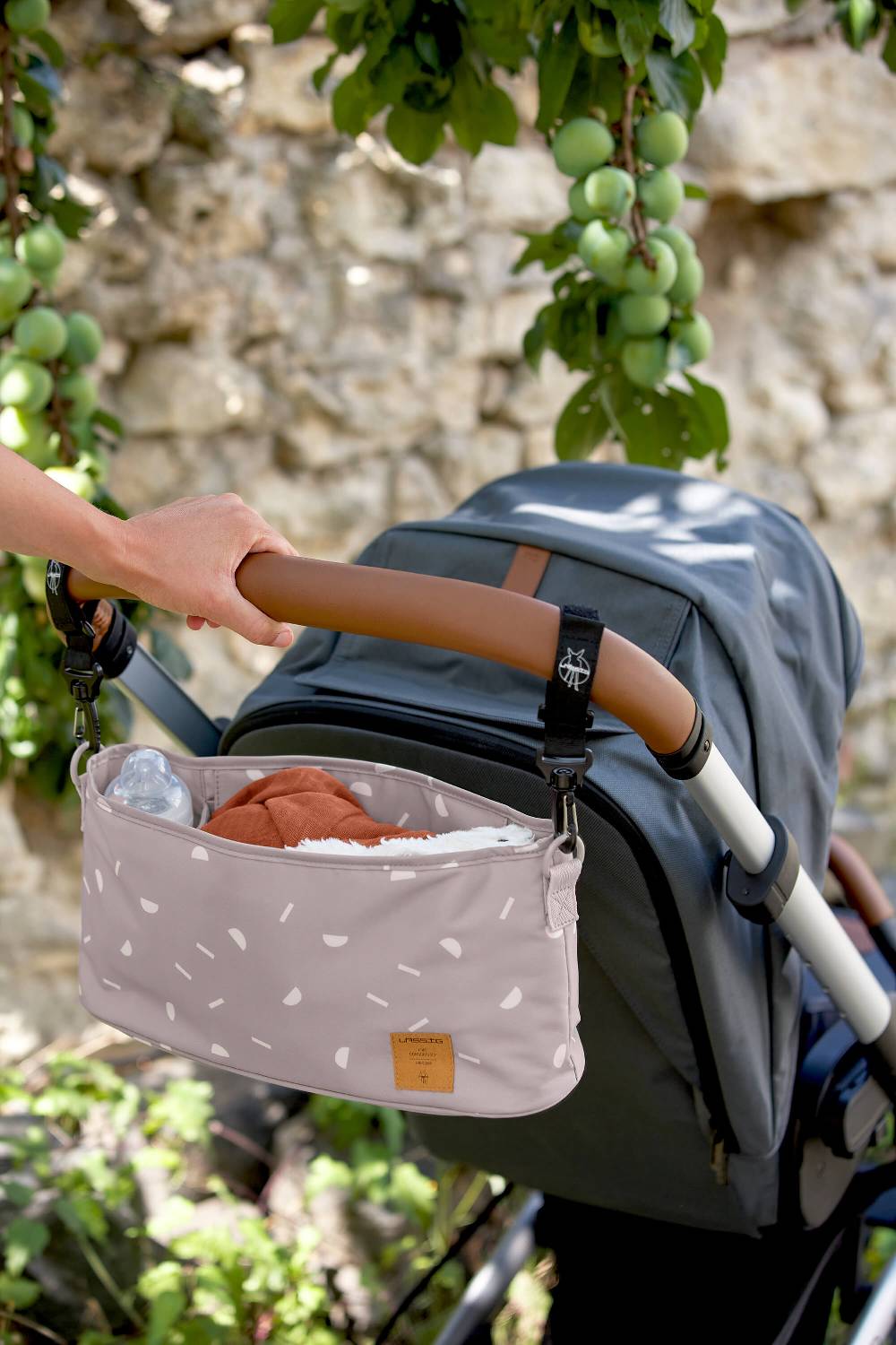 Lässig Kinderwagen Organizer - Blocks Taupe, Grau Begrenztes Angebot