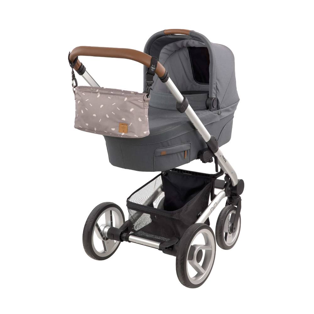 Lässig Kinderwagen Organizer - Blocks Taupe, Grau Begrenztes Angebot