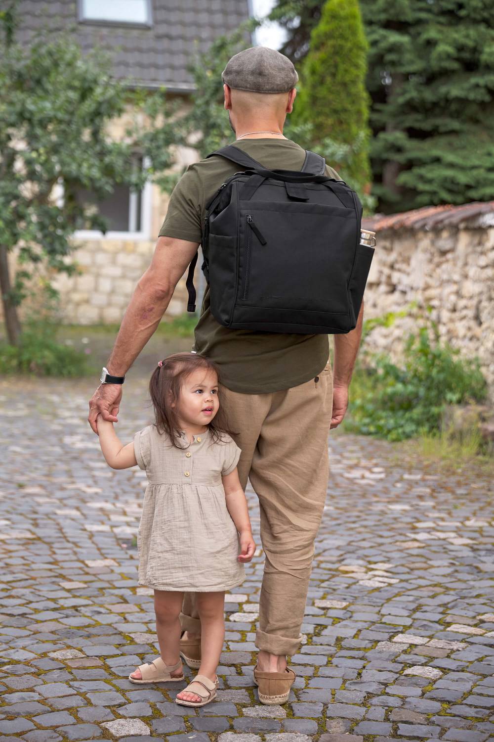 Lässig Wickelrucksack Goldie Up Green Label - Schwarz Jubiläumsangebot
