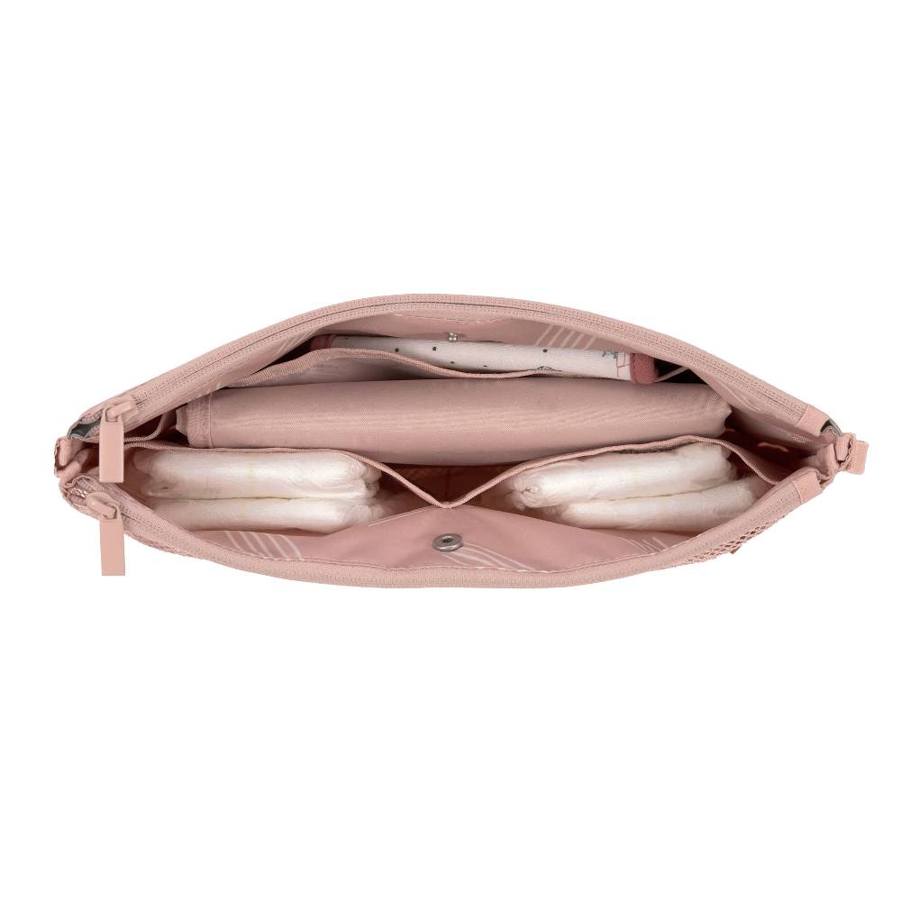 Lässig Windeltasche - Changing Organizer Soft Stripes Rose, Rosa Top Angebot