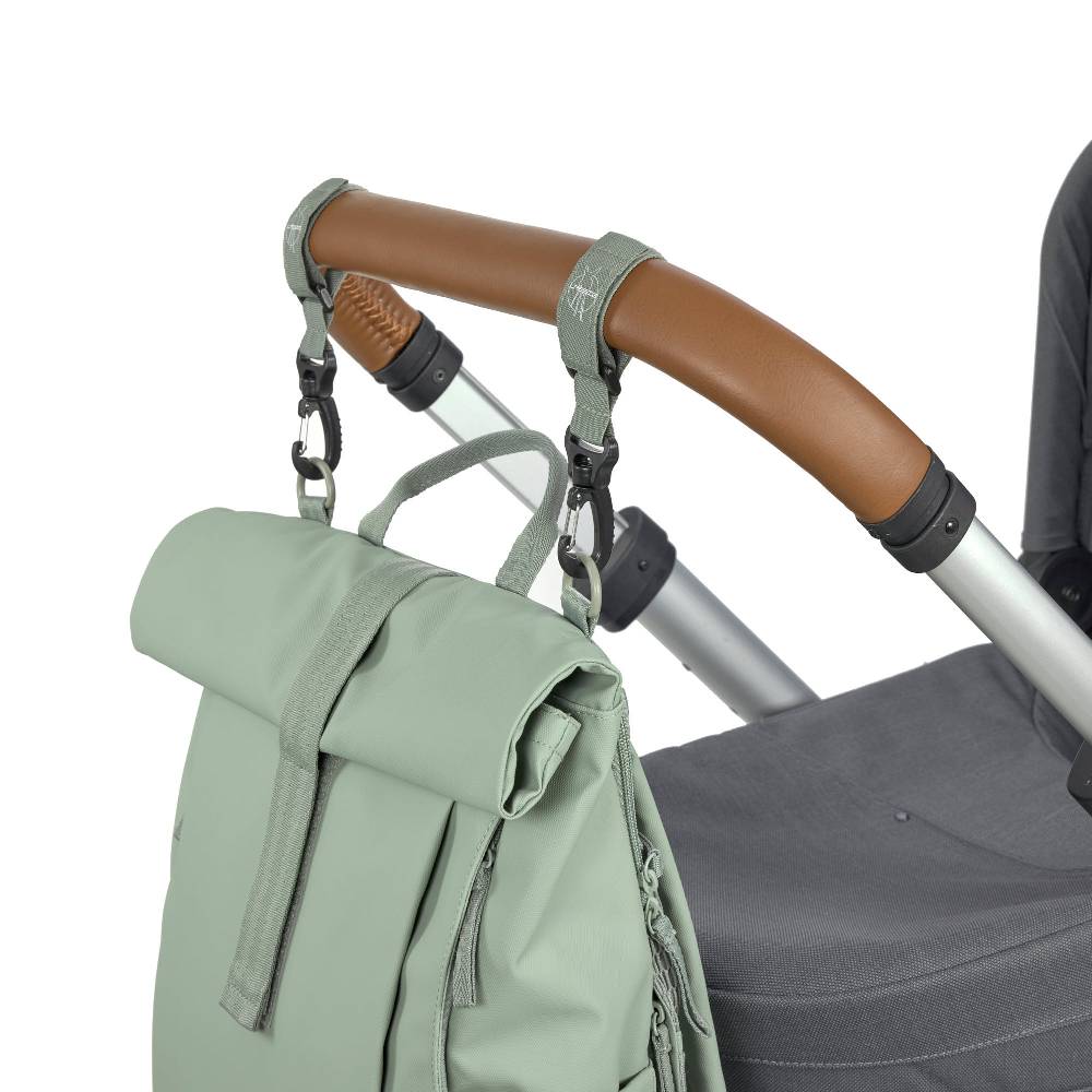 Lässig Wickelrucksack - Rolltop Up Backpack, Silbergrün Zeitlich begrenztes Angebot