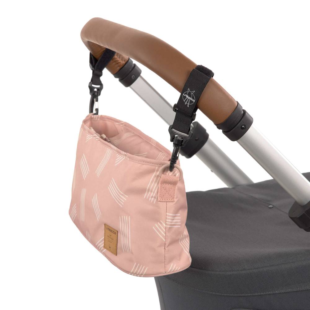 Lässig Kinderwagen Organizer - Soft Stripes Rose, Rosa Tägliche Deals