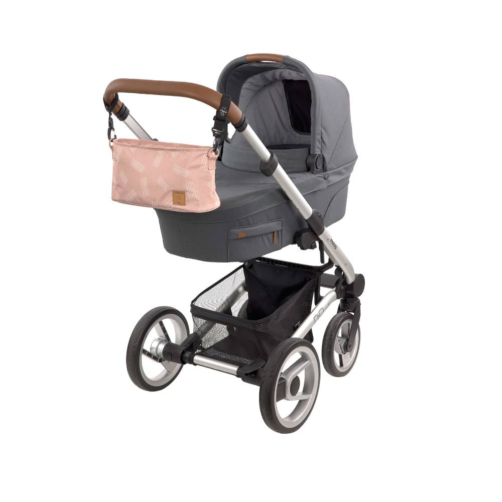 Lässig Kinderwagen Organizer - Soft Stripes Rose, Rosa Tägliche Deals
