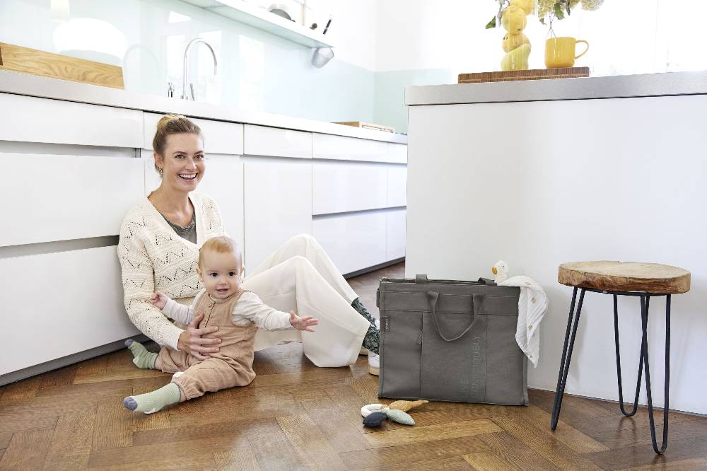 Lässig Wickeltasche - Tote Up Bag, Anthrazit Wochenangebot