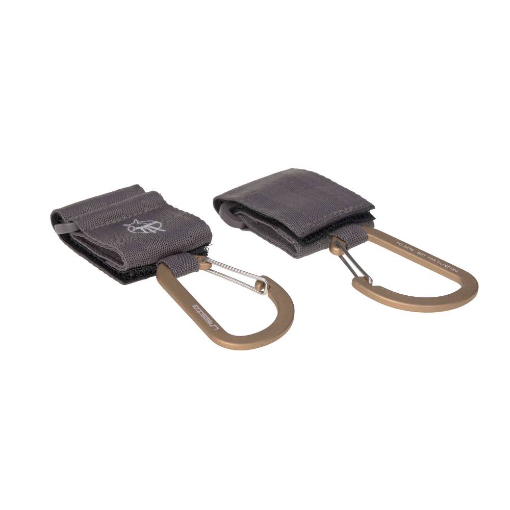 Lässig Kinderwagenhaken 2er Set - Karabiner, Anthrazit Zeitbegrenzte Promotion
