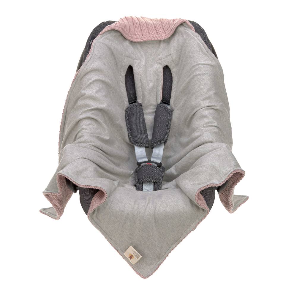 Lässig Einschlagdecke Baby - Bio Baumwolle, Dusky Pink Im Verkauf
