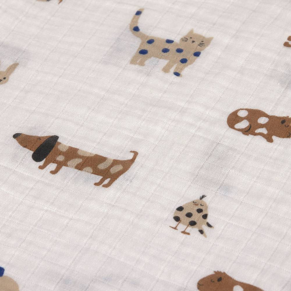Lässig Mulltücher 3er Set 60 x 60 cm - Little Mateys, Royal Blau Outlet
