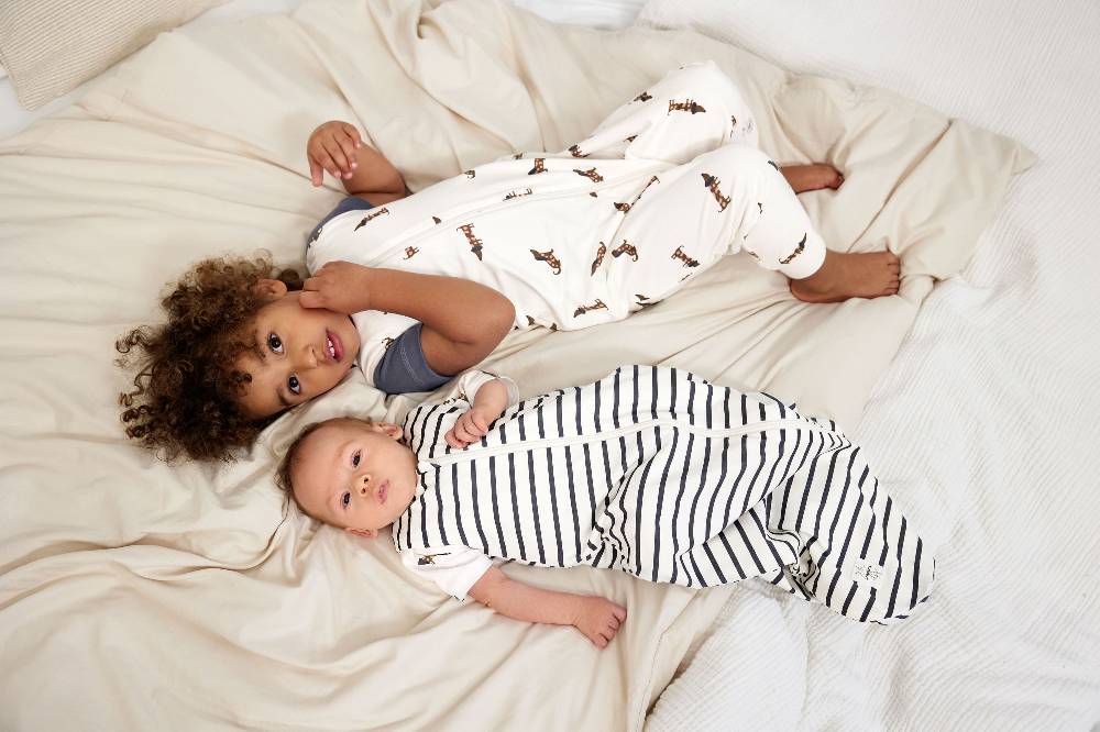 Lässig Kinder Schlafoverall 1 TOG - Bio Baumwolle, Beige Kostenloser Versand