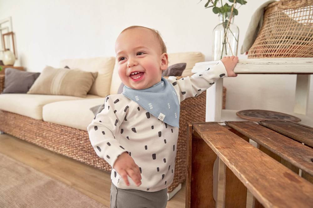 Lässig Babyhose - Bio Baumwolle, Taupe Sonderangebot