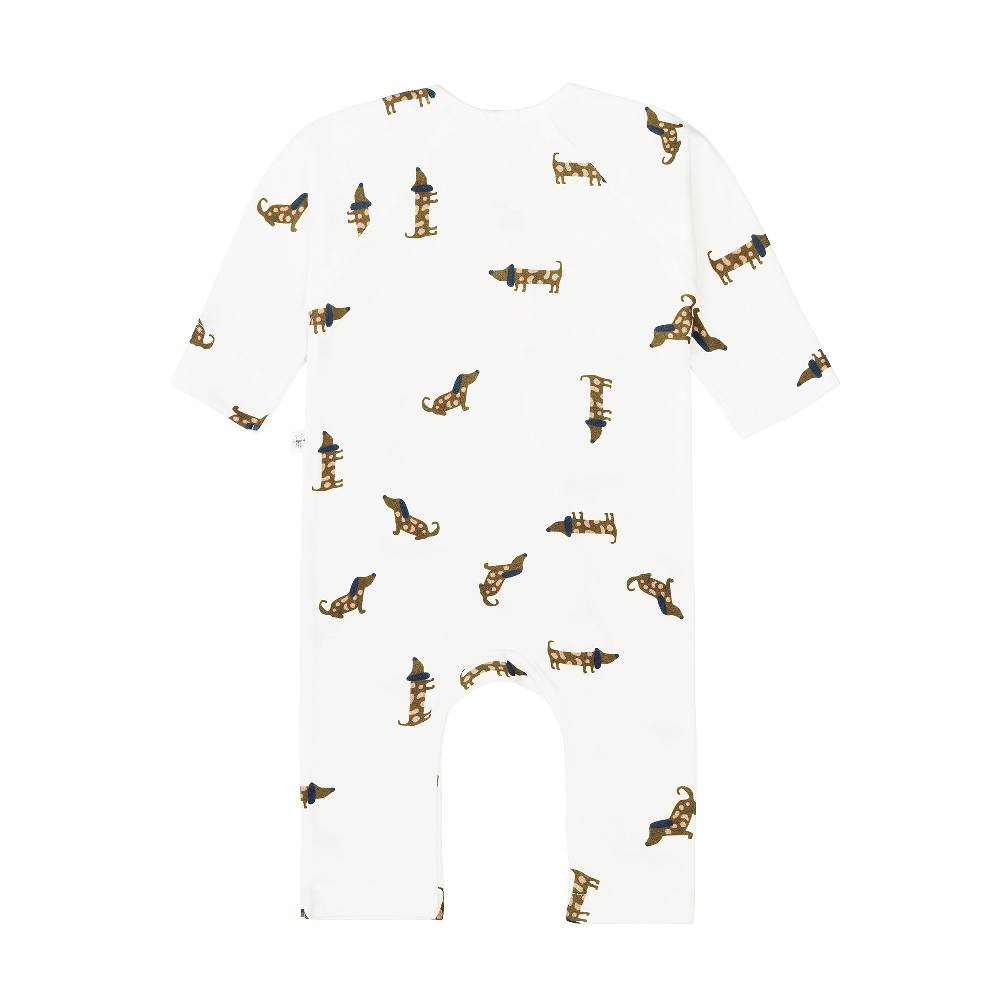 Lässig Baby Schlafoverall - Bio Baumwolle, Hund, Milky Rabatt