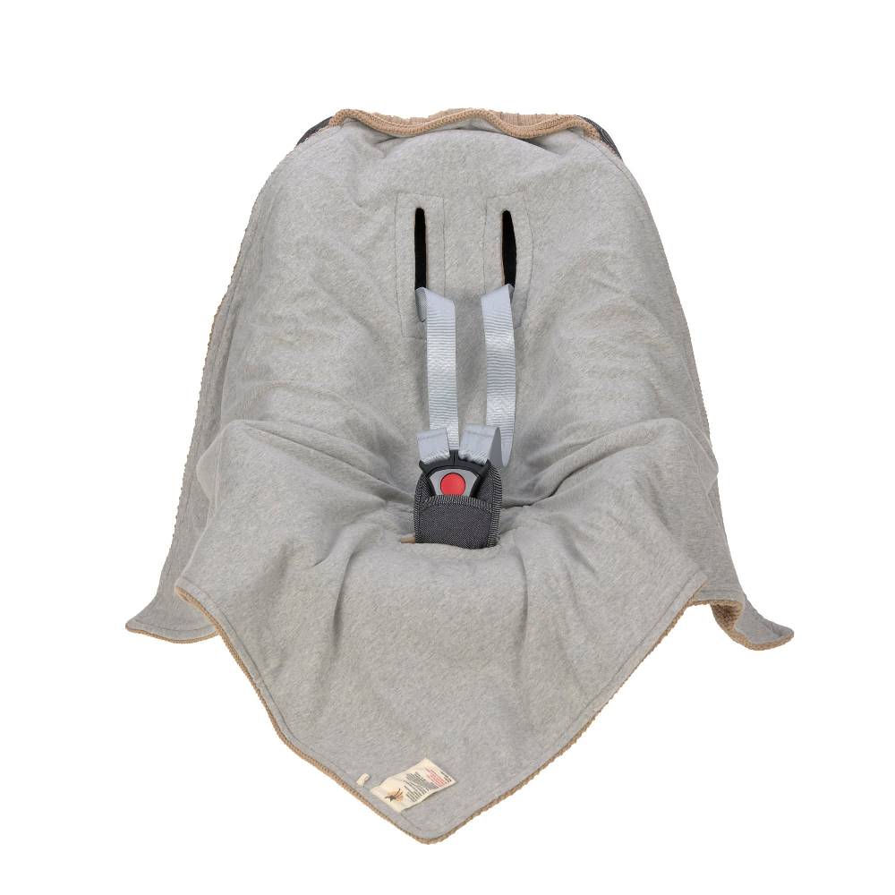 Lässig Einschlagdecke Baby - Bio Baumwolle, Sand Preisnachlass