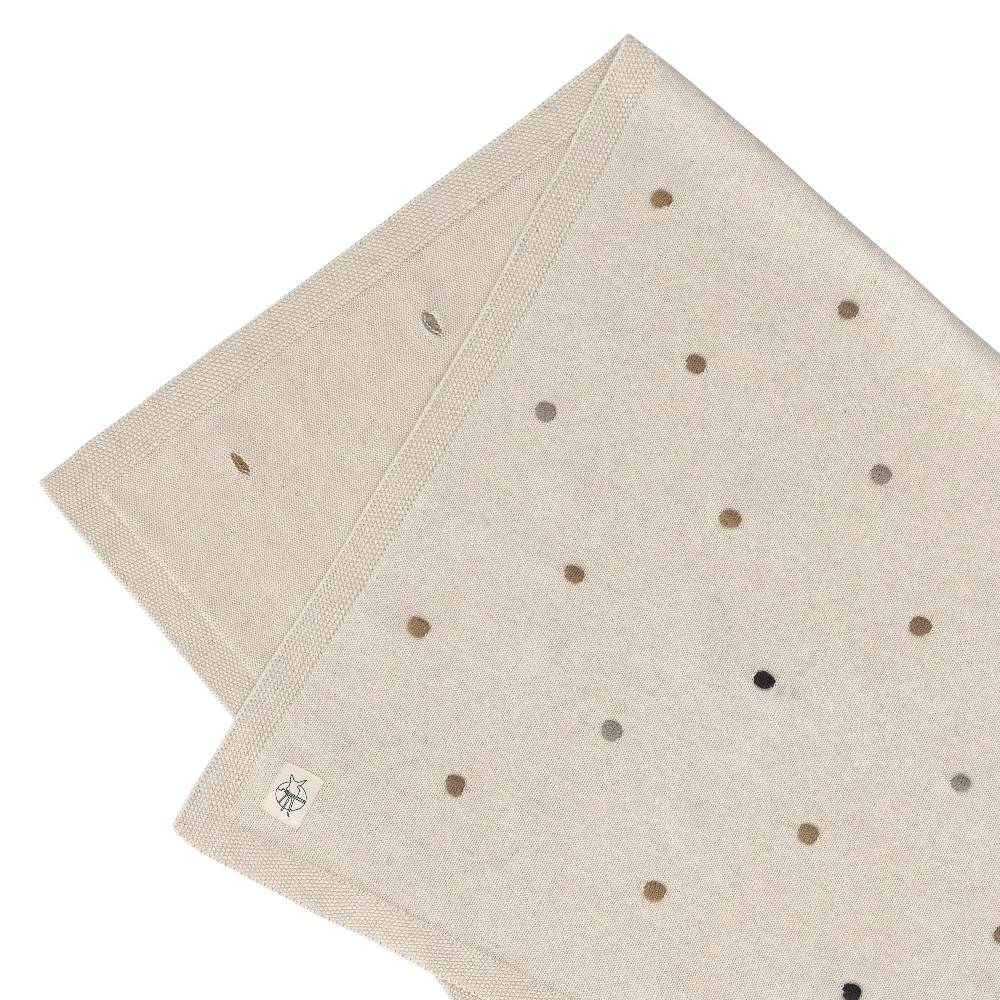 Lässig Babydecke - Bio Baumwolle, Dots Nature Saisonschlussverkauf