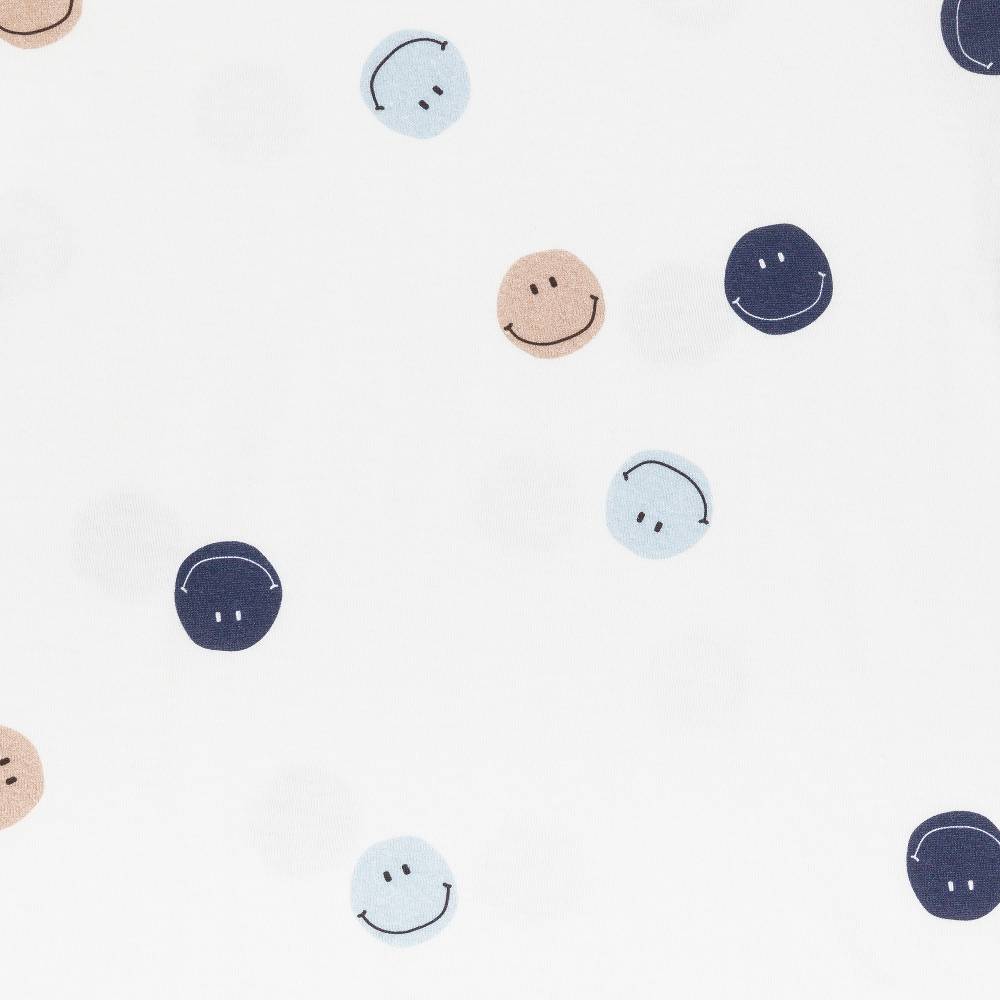 Lässig Baby Jumpsuit - Bio Baumwolle, Smile, Milky Vatertagsangebot